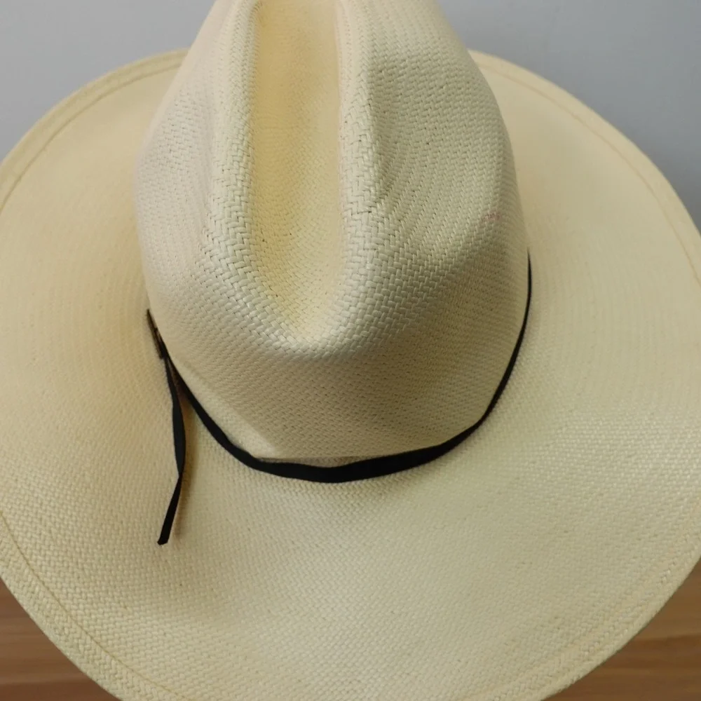 Resistol Cowboy Hat Boys Youth White Straw Western Rodeo Ranch USA Made OS 6 3/4